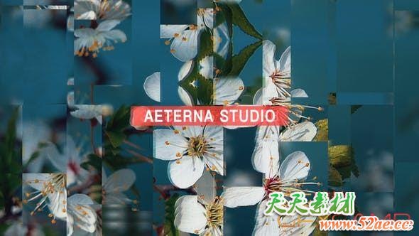 AE模板-三维翻转视差快闪文字图片开场 3D Stomp Opener-天天素材网