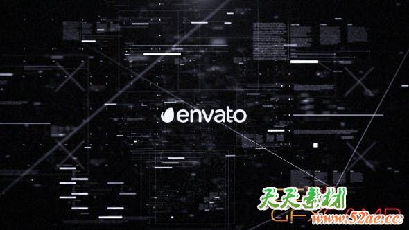 AE模板-科技感线索包装片头 Search-天天素材网