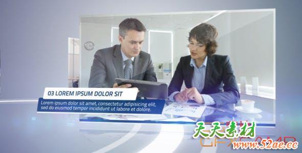 AE模板-简洁图片文字视频公司宣传片头 Clean Corporate Presentation-天天素材网