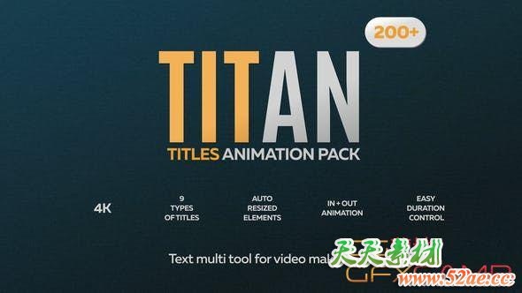 Titan - 200 Animated Titles Pack 28036062