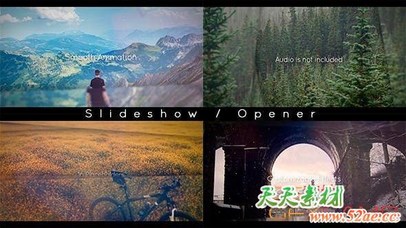 AE模板-三维视差图片展示开场 Pure Inspiration-天天素材网