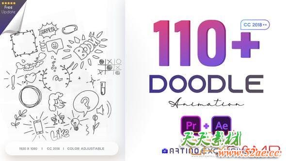110 Animated Doodles Pack 28732986