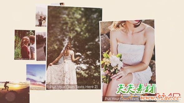 PR预设-回忆照片相册幻灯片开场 Lovely Photo Slideshow-天天素材网