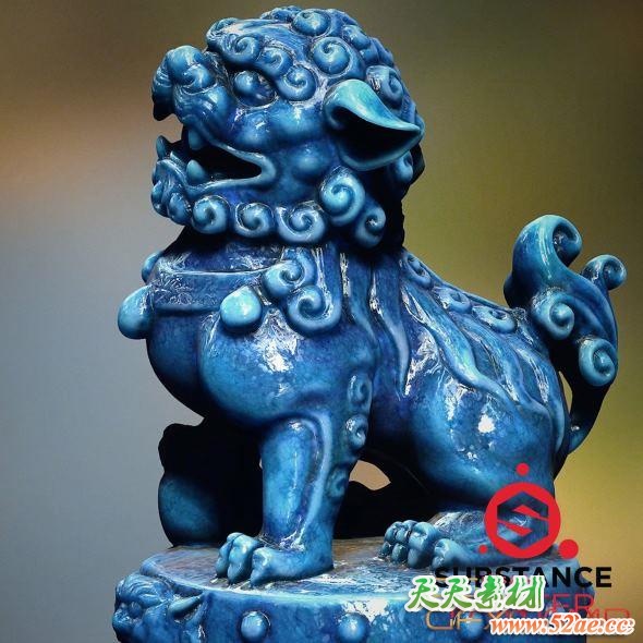 宝石瓷器陶瓷材质预设 ArtStation Marketplace – Porcelain & Gems Pack-天天素材网