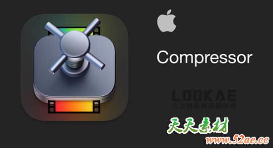 苹果视频压缩编码转码输出软件 Compressor 4.5 Mac 英/中文破解版 高速下载 FCPX软件-第1张