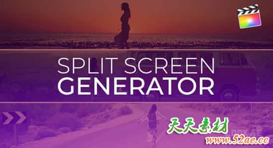 FCPX插件-34个视频动态分屏多画面组合动画预设 Split Screen Generator + 使用教程 FCPX插件-第1张