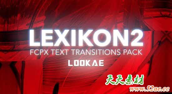 FCPX插件-20种故障摇滚文字标题包装转场过渡 Lexikon 第二季 FCPX插件-第1张