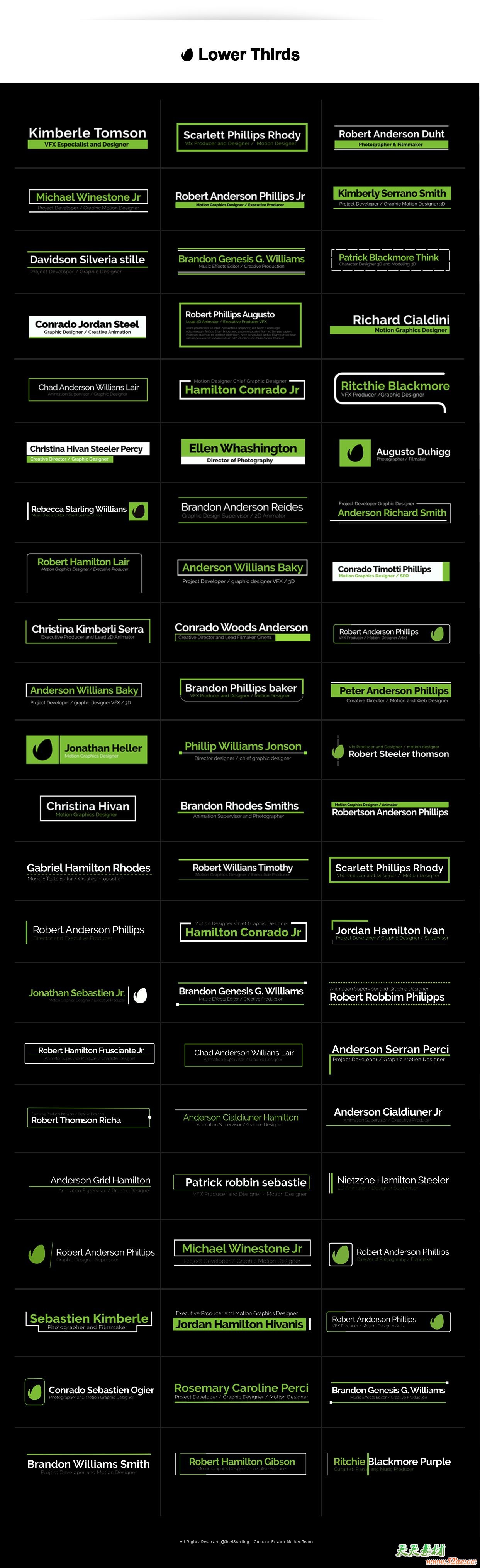 FCPX插件-520个彩色背景图形数据统计图表字幕条标题图标动画 FCPX插件-第4张