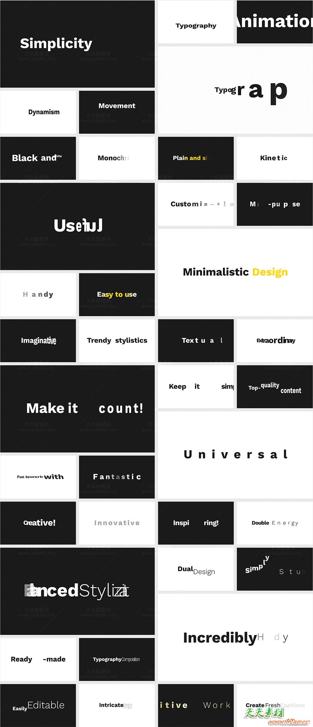 FCPX插件-40种动感活力节奏快闪运动文字标题动画 mTitle Kinetic FCPX插件-第3张