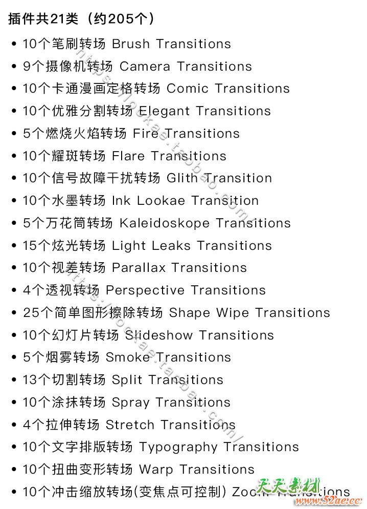 FCPX插件-205个光效烟雾火焰水墨图形故障视差漫画笔刷扭曲缩放转场 + 使用教程 FCPX插件-第2张