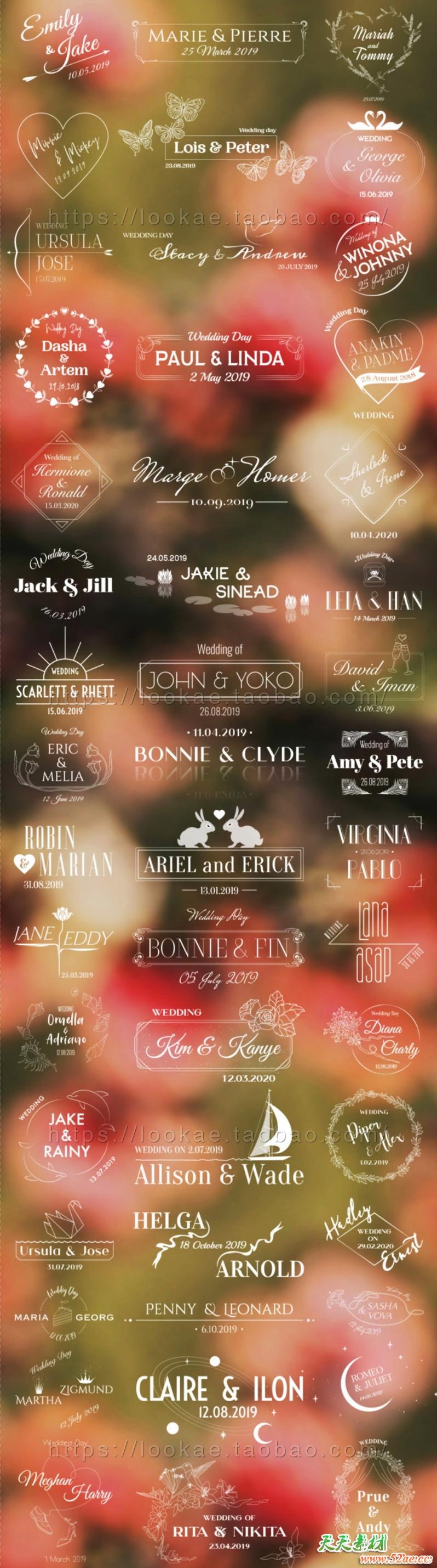 FCPX插件-50种浪漫小清新婚礼文字标题动画 第六季 FCPX插件-第2张