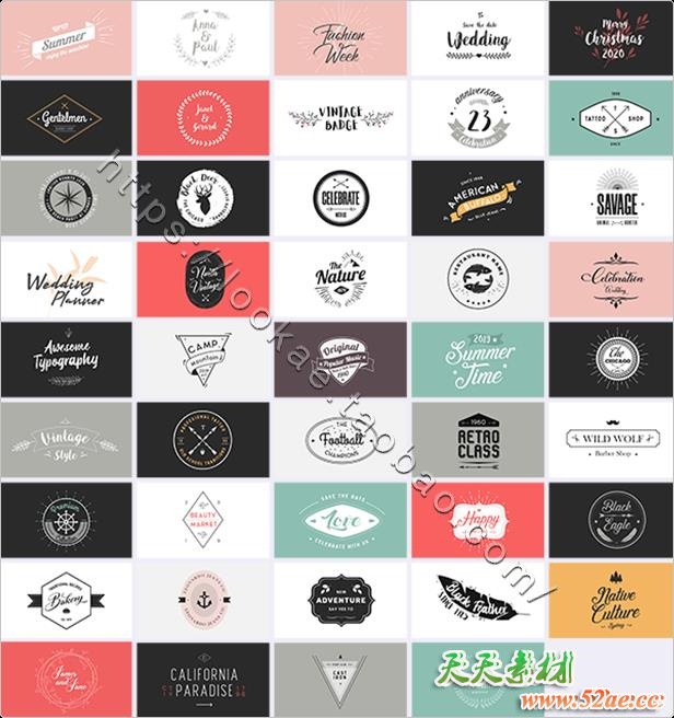 FCPX插件-101个现代流行复古怀旧创意文字标题排版设计动画 FCPX插件-第5张