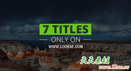 FCPX插件-7种简洁文字标题字幕条动画 Simple Titles & Lower Thirds FCPX插件-第1张