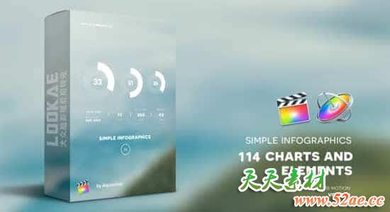 FCPX插件-114种简洁公司企业信息数据统计图文报表动画 FCPX插件-第1张