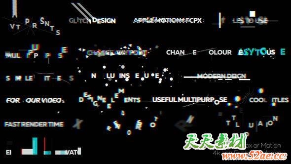 FCPX插件-19个画面像素损坏干扰文字标题动画 Glitch Titles 2 FCPX插件-第1张