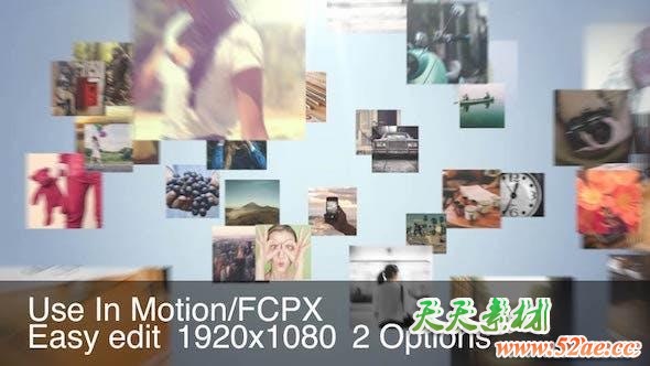 FCPX插件-众多图片汇聚LOGO标志片头 Multi Video Logo Intro FCPX插件-第1张