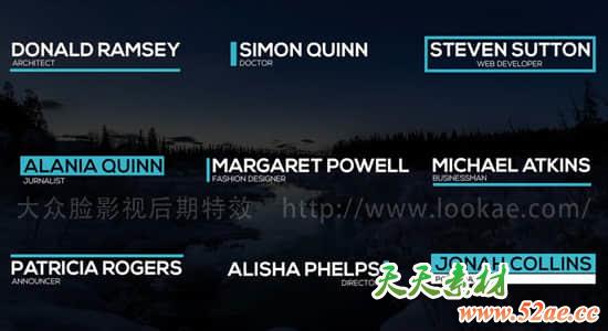 FCPX插件-9个创意文字标题字幕条动画 Creative Lower Thirds FCPX插件-第1张