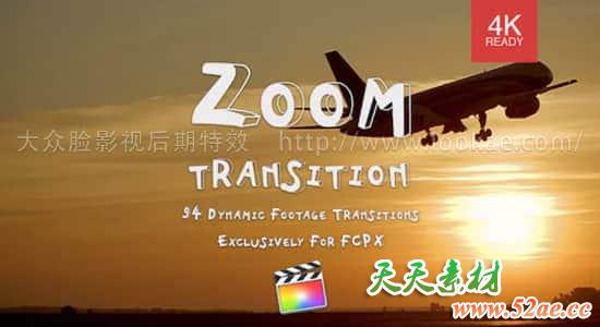 FCPX转场插件-94个摄像机移动缩放冲击聚焦扭曲旋转视频转场 FCPX插件-第1张