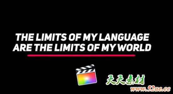 FCPX插件-12个简单出入文字标题动画预设 FCPX插件-第1张