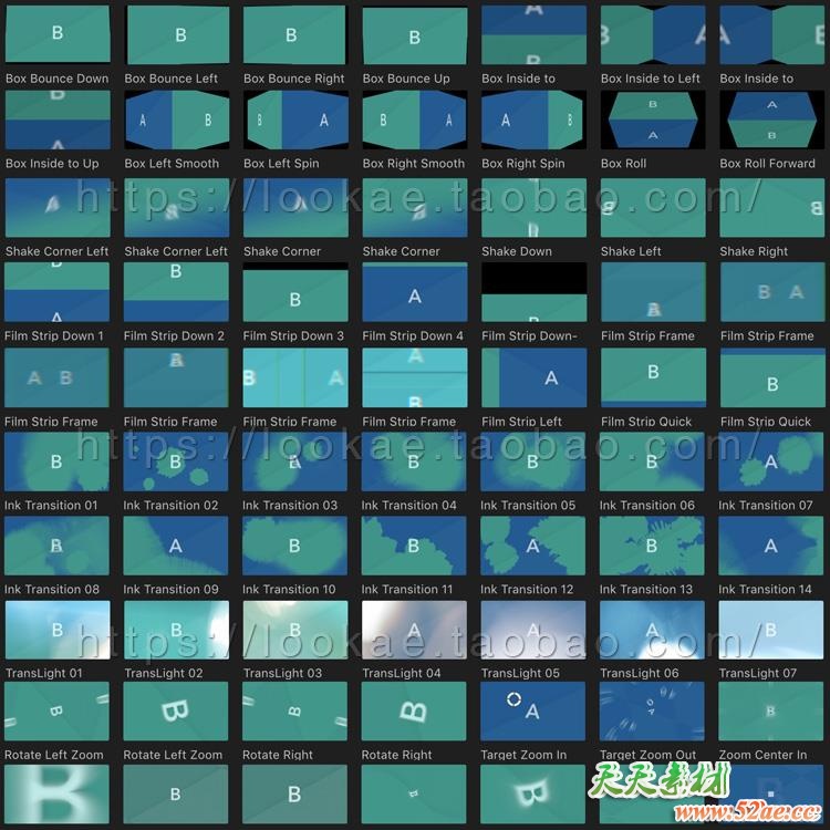 FCPX插件：803个冲击缩放平移滑动扭曲水墨炫光转场+音效素材 v6 FCPX插件-第3张