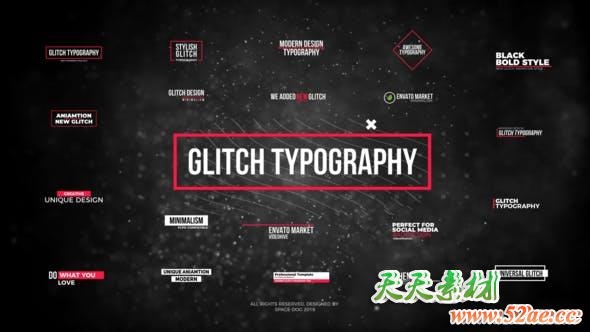 FCPX插件-20个信号干扰损坏文字标题动画 Glitch Modern Titles FCPX插件-第1张