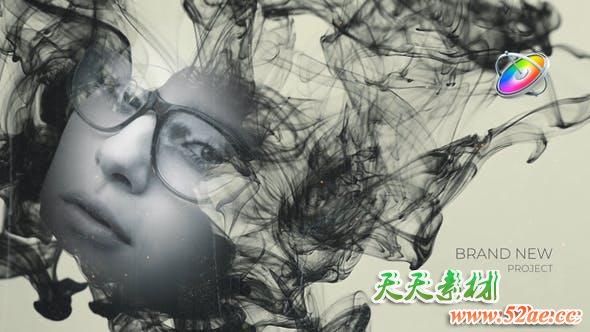 Apple Motion模板-中国风水墨遮罩视频片头文字动画 Ink CInematic Titles Motion 5-第1张