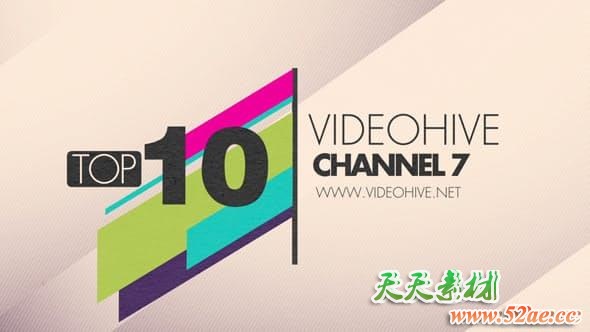 Apple Motion模板-前十名最佳排名展示栏目包装 Top 10 Package Motion 5-第1张