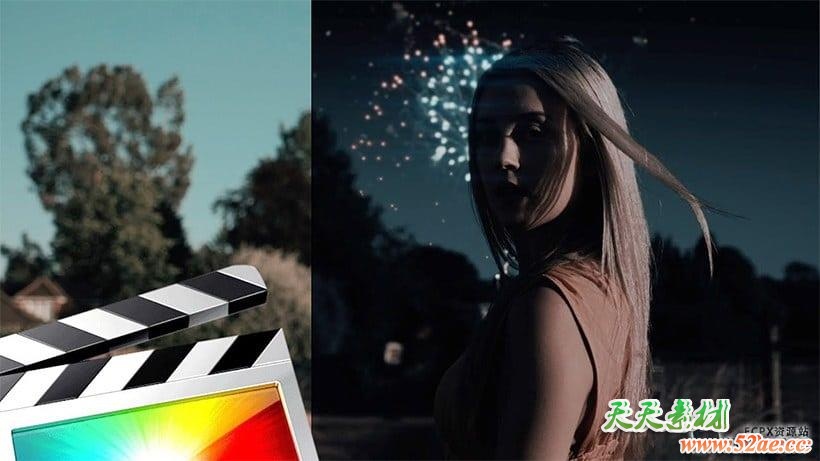 FCPX教程-视频画面白天变黑夜特效 FCPX教程-第1张