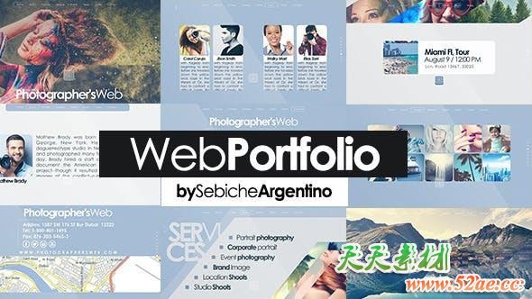 Apple Motion模板-公司企业网络宣传推广介绍包装Web Portfolio Motion 5-第1张