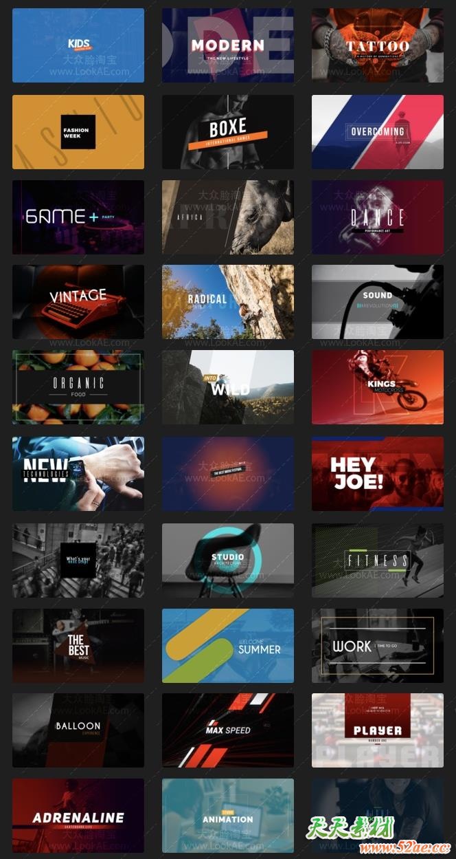 FCPX插件：30种现代超酷文字标题设计排版动画 FCPX插件-第2张