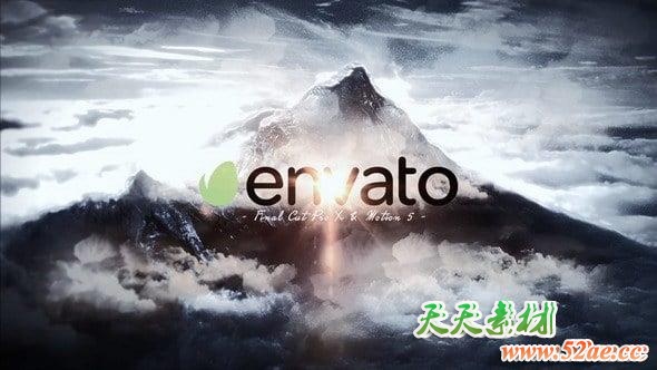 Apple Motion模板：大门打开云端雪山LOGO展示影视片头 Cinematic Opener Motion 5-第1张