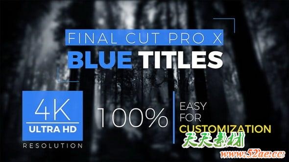 FCPX插件-25种实用独特文字标题动画 FCPX Titles 4k FCPX插件-第1张