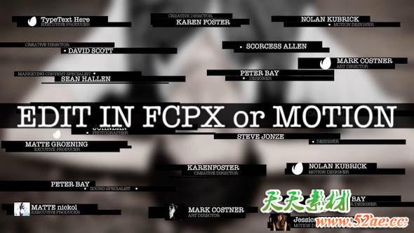 FCPX插件-20个现代字幕条动画 Modern Lower Thirds 4K FCPX插件-第1张