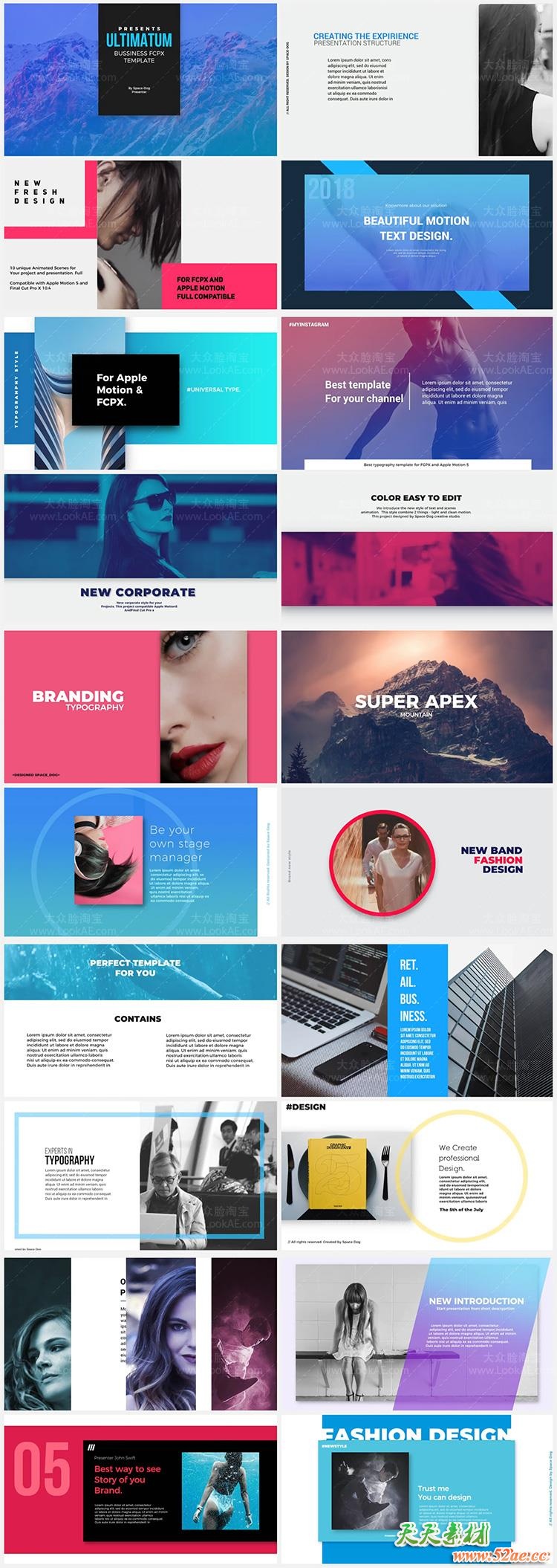 FCPX插件-20种场景图文包装设计动画 FCPX插件-第2张