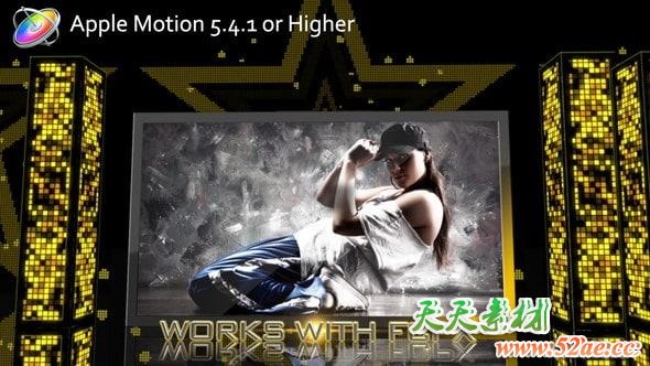 Apple Motion模板：时尚动感舞台图文展示 Night Club Party Motion 5-第1张