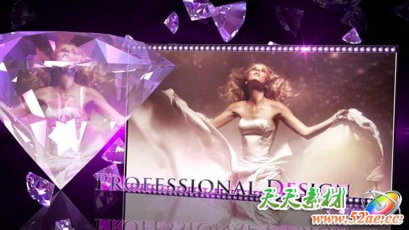 Apple Motion模板：时尚钻石图文介绍片头 Diamonds Forever Motion 5-第1张