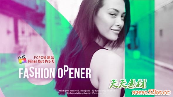 FCPX模板+Apple Motion模板：现代时尚图文动画包装展示片头Fashion Opener FCPX插件-第1张
