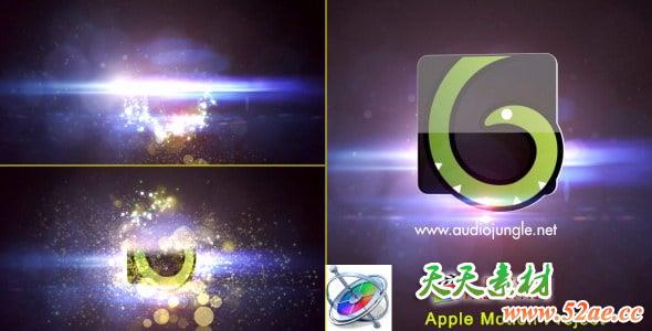 Apple Motion模板：唯美漂亮粒子汇聚LOGO动画片头 Particles Quick Logo Motion 5-第1张