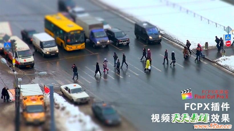 FCPX插件：视频移轴抽帧效果 BE - Tilt Shift Tool FCPX插件-第1张