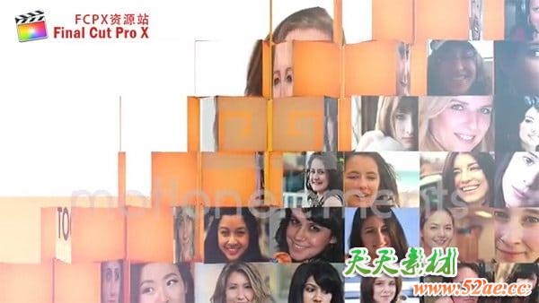 FCPX插件：三维方块翻转切换图片展示转场 Magic Box FCPX插件-第1张