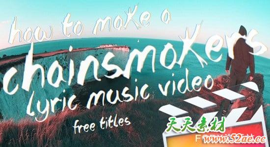 FCPX插件：25种漂浮抖动标题字幕歌词动画 Chainsmokers Titles + 使用教程 FCPX插件-第1张