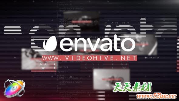 Apple Motion模板： 信号干扰像素破损毛刺效果图文展示片头Prime Glitch Intro Motion 5-第1张