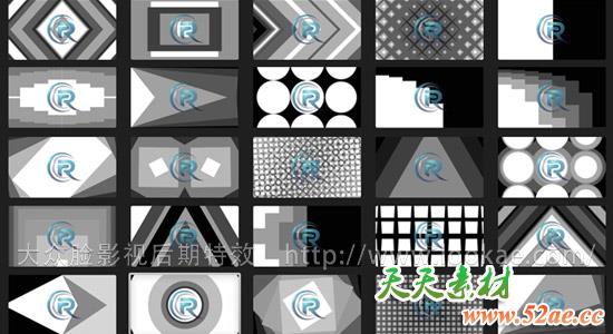 FCPX转场插件：40种多边形图形遮罩转场 第2季