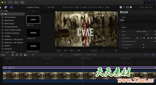 FCPX教程：创建文字标题和特效 Final Cut Pro X Guru: Titles and Effects
