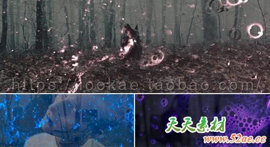 FCPX插件：30种恐怖惊悚泡沫气泡叠加特效 Overlay Neon Grunge