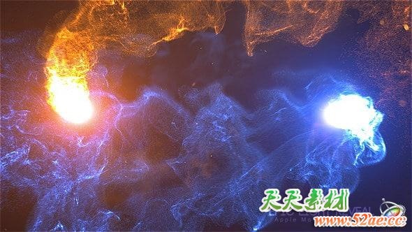 Apple Motion模板：震撼史诗粒子碰撞爆炸LOGO展示片头 Epic Light