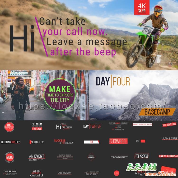 FCPX插件：50种简洁时尚文字标题排版动画 4K Titles 第2季 FCPX插件-第3张