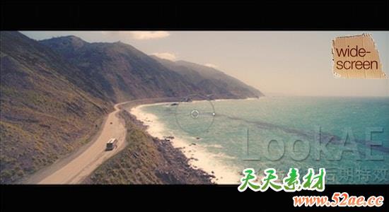 FCPX插件：快速添加电影宽屏幕黑边遮罩效果 FCPeffects – Widescreen-天天素材网