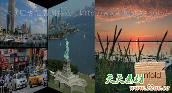 FCPX转场插件：25种折叠翻转切换 FCPeffects - Unfold