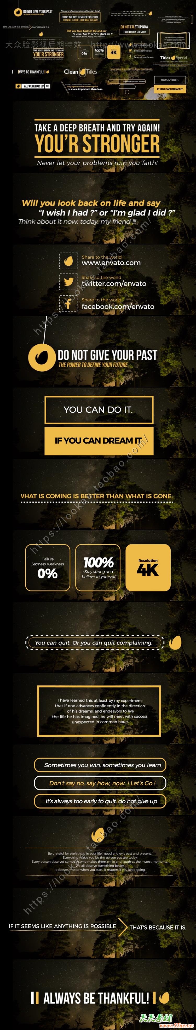 FCPX插件：20种精美简洁文字大标题动画 Gold Clean Titles FCPX插件-第2张